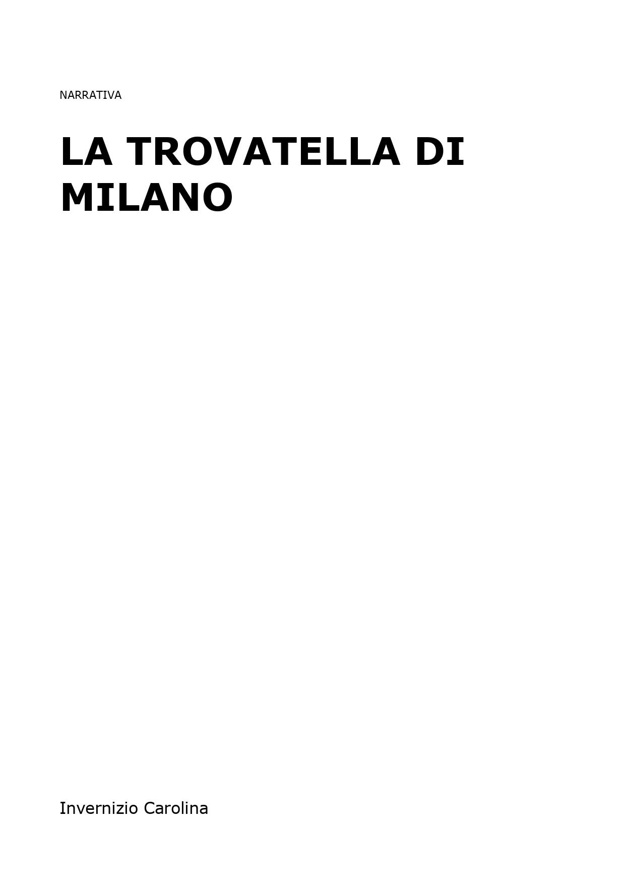 La trovatella di Milano