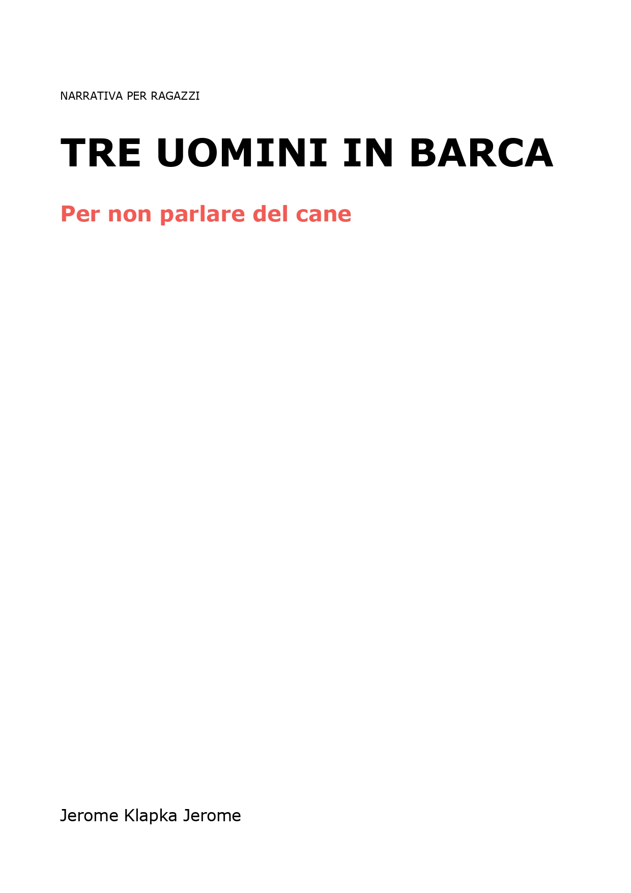Tre uomini in una barca