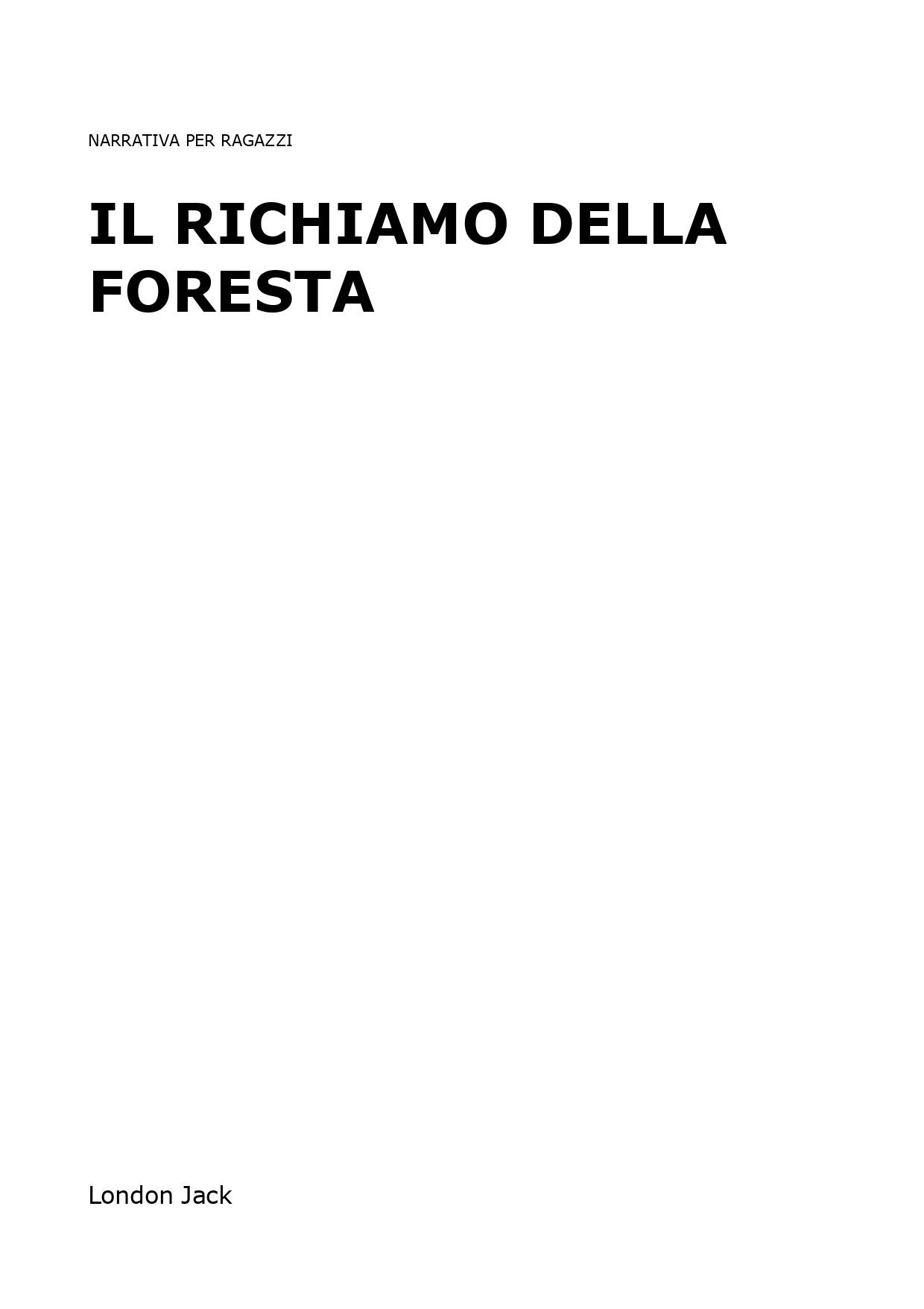 Il richiamo della foresta