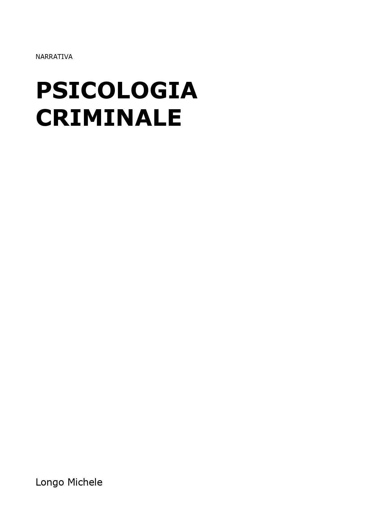 Psicologia criminale