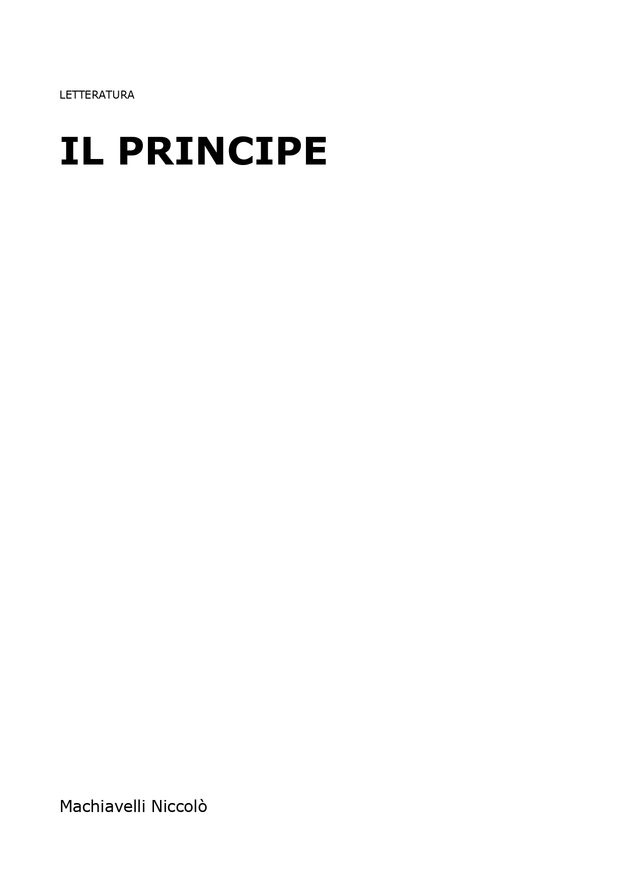 Il principe