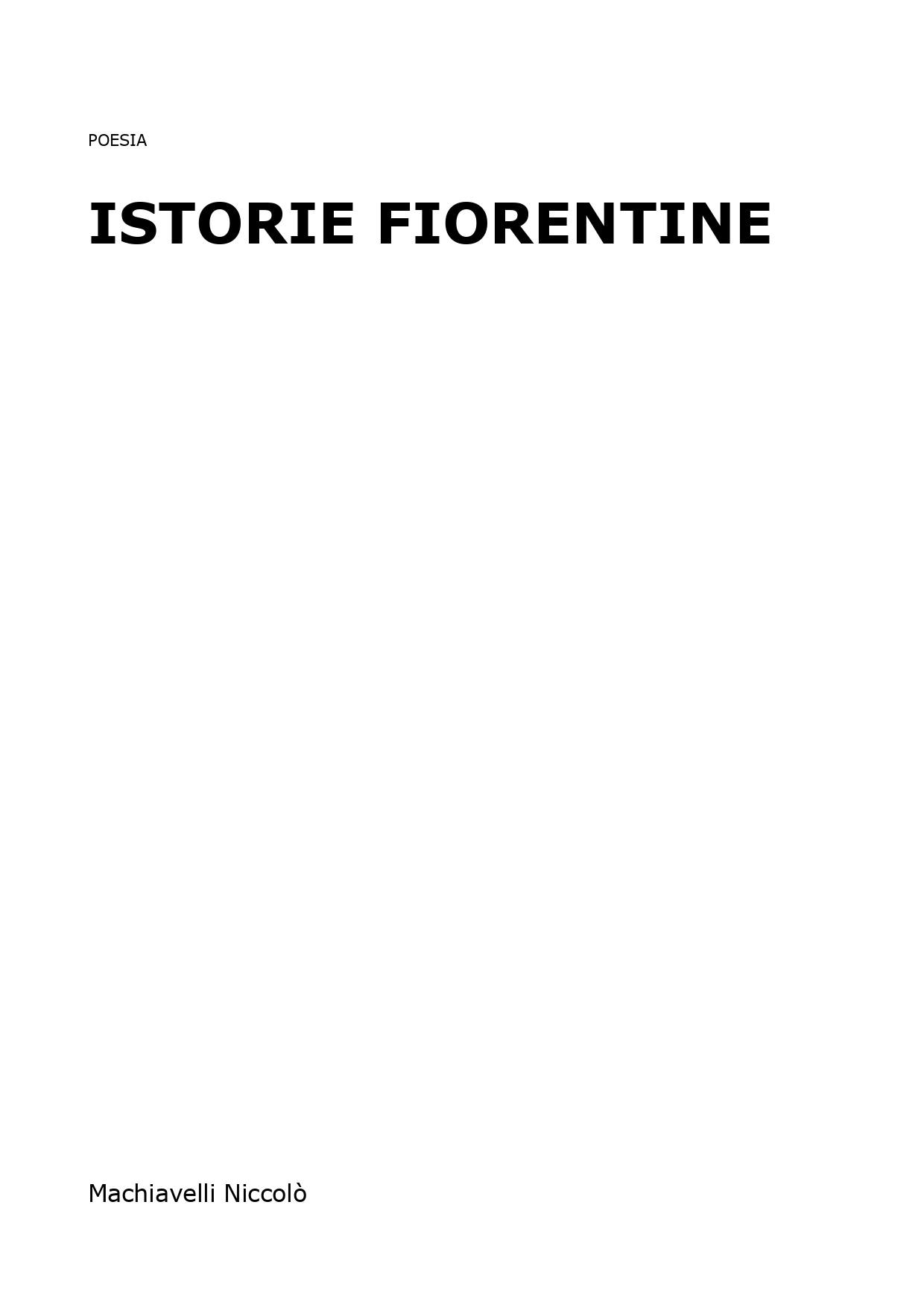 Istorie fiorentine
