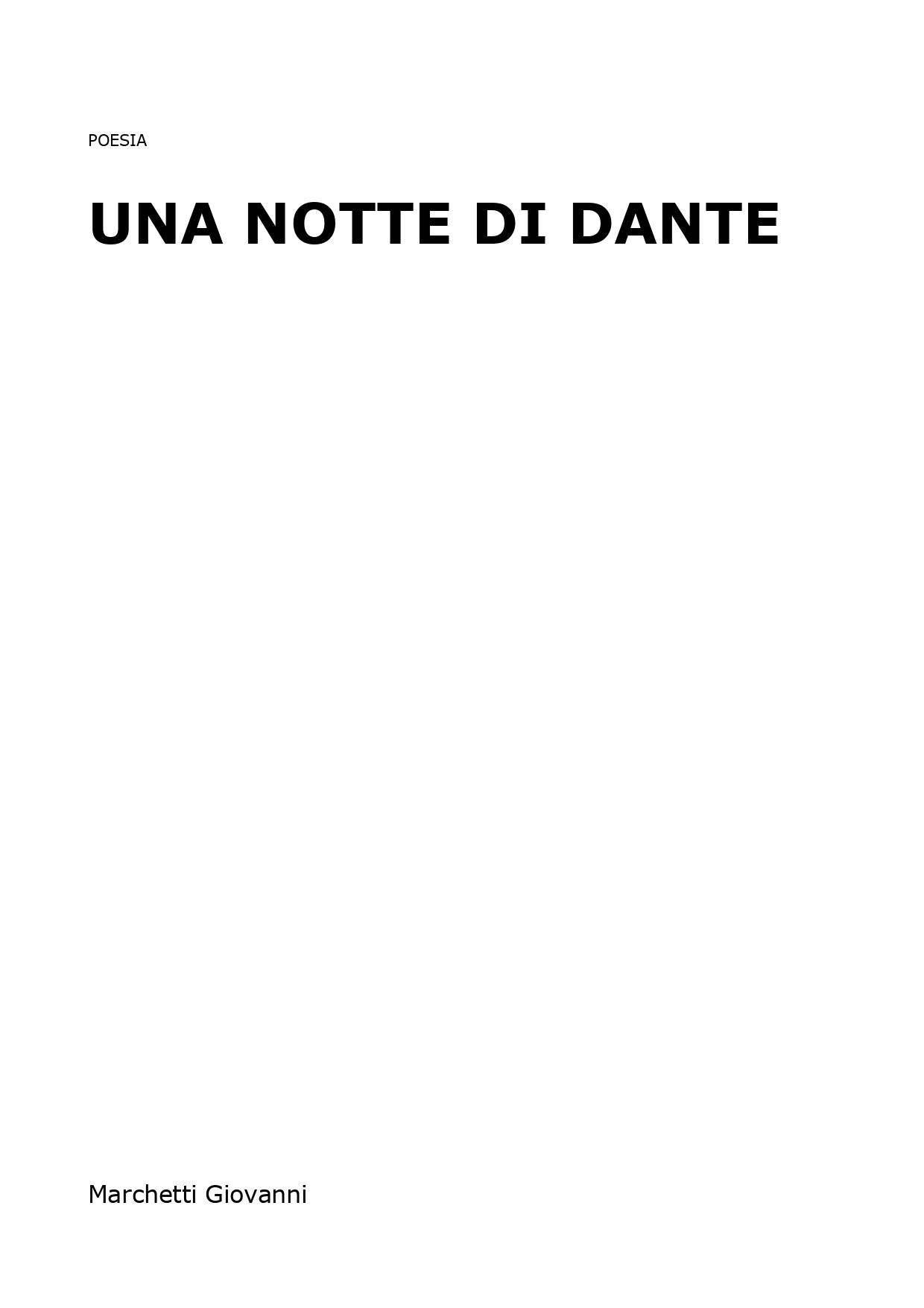 Una notte di Dante