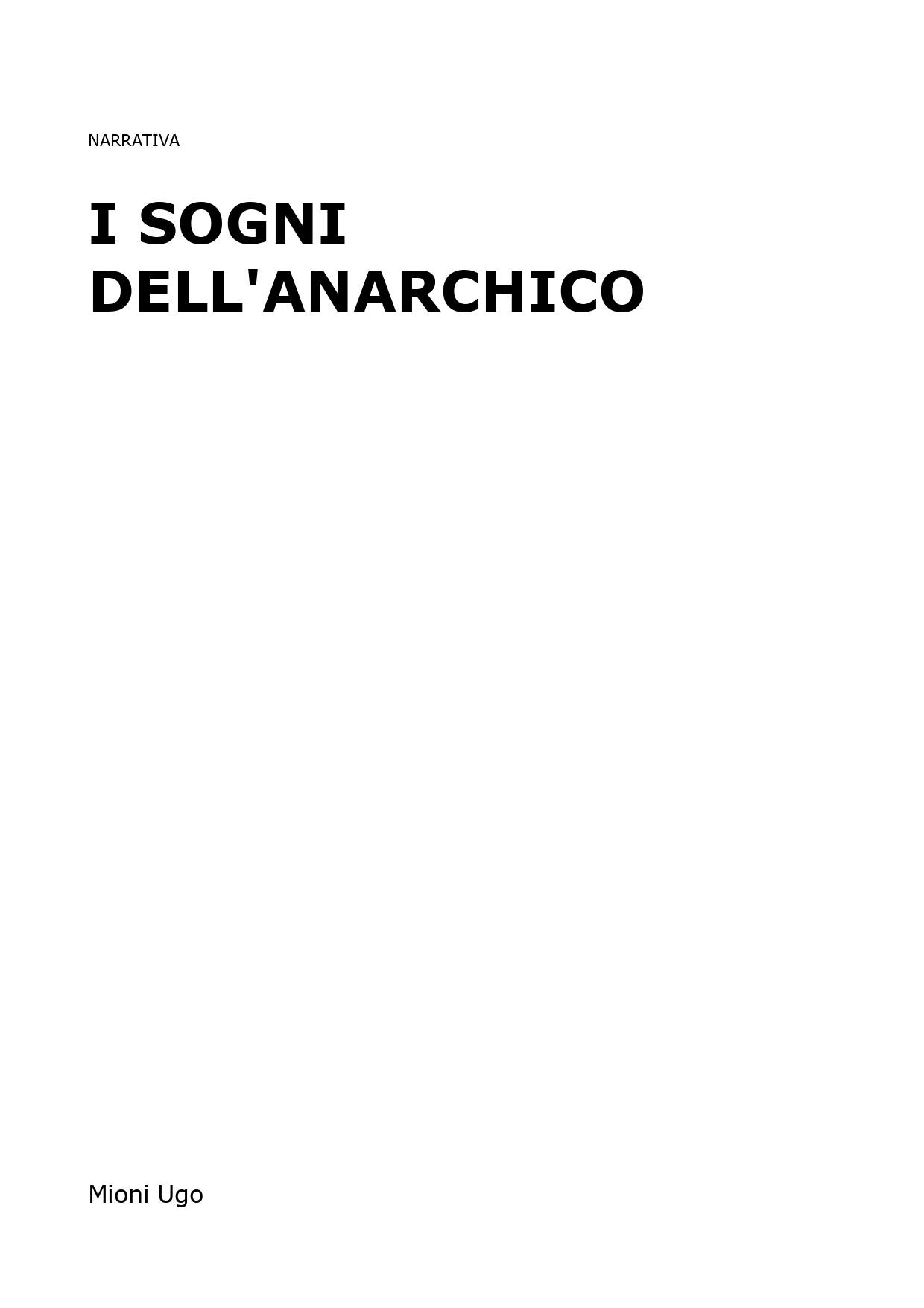 I sogni dell'Anarchico