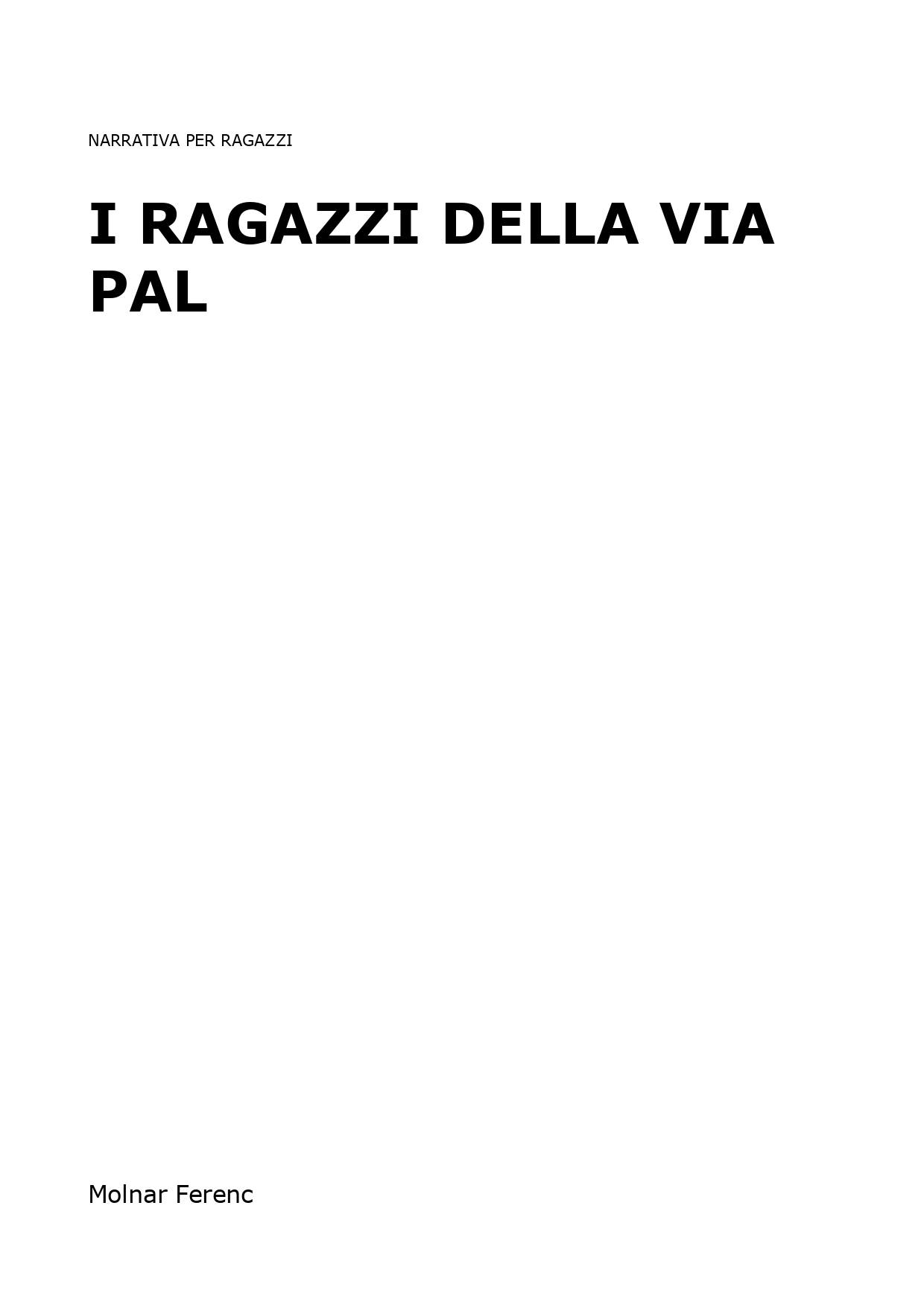 I ragazzi della via Pál