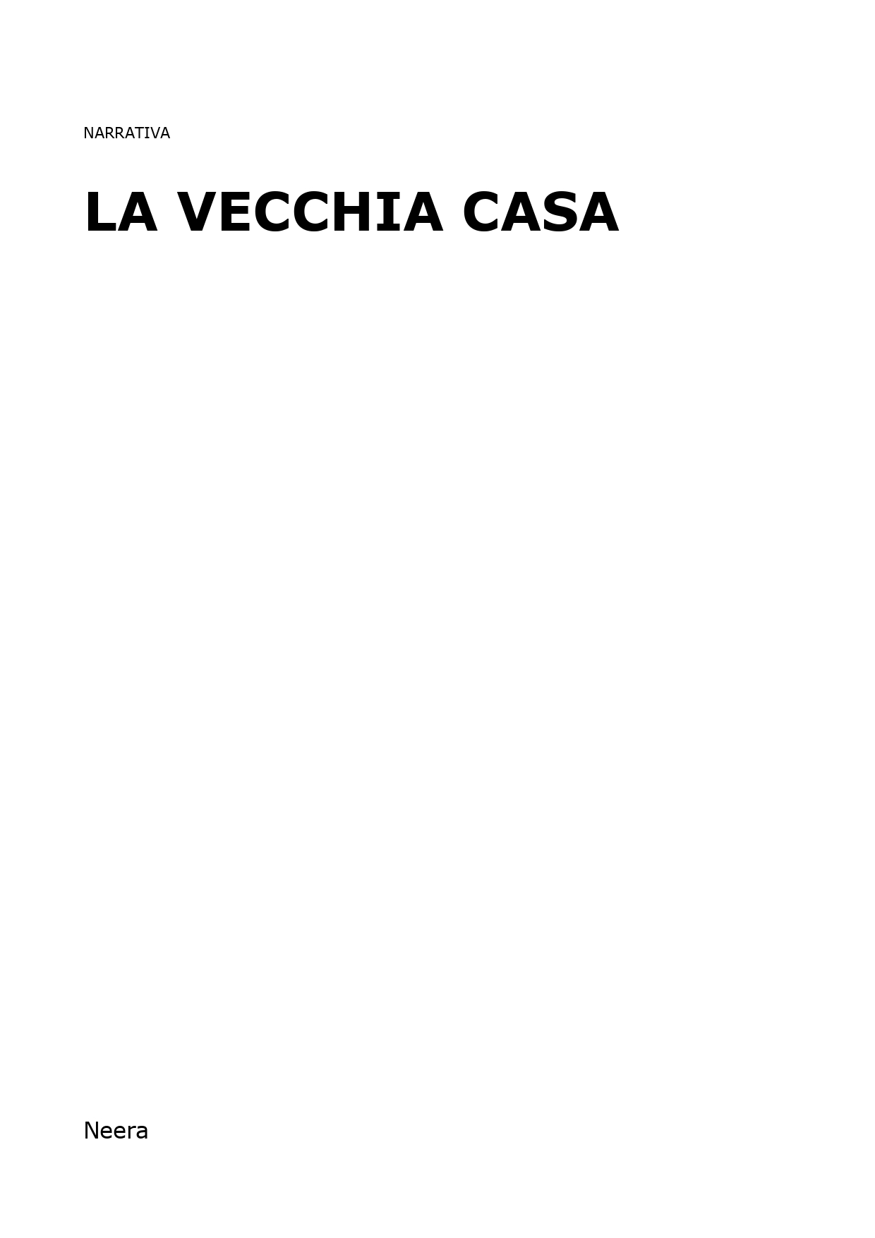 La vecchia casa