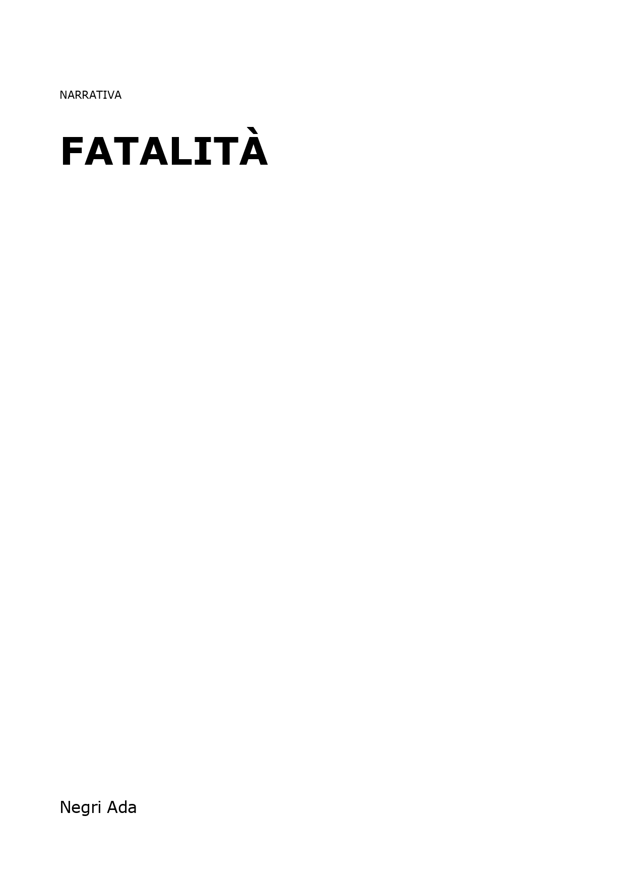 Fatalità