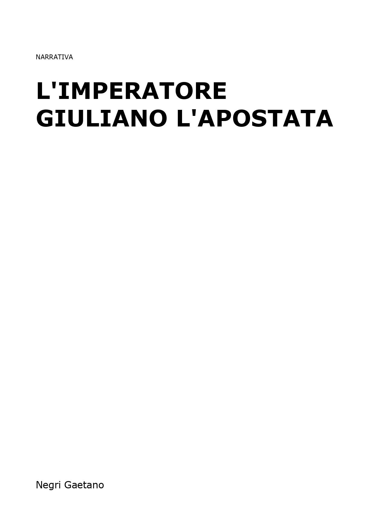 L'Imperatore Giuliano l'Apostata