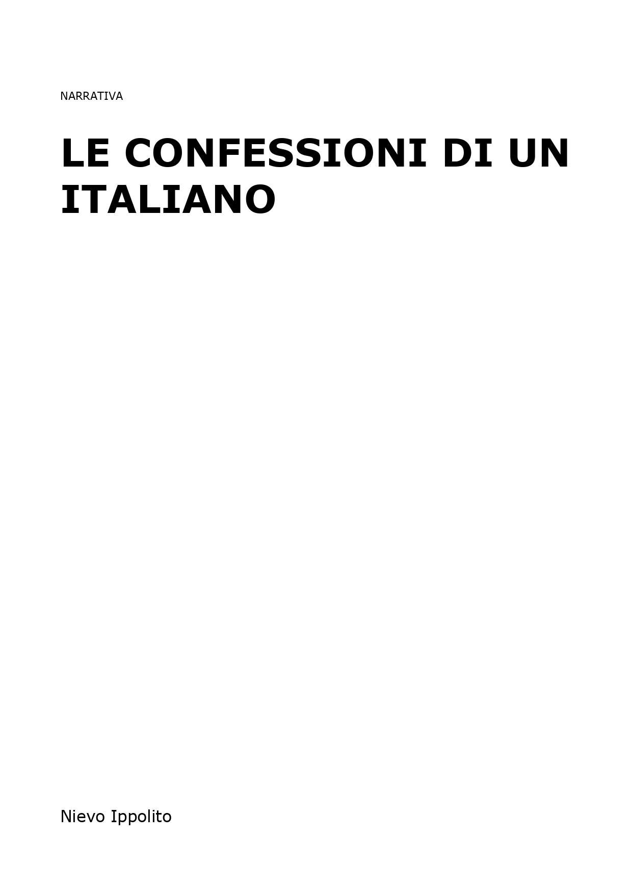Le confessioni di un italiano