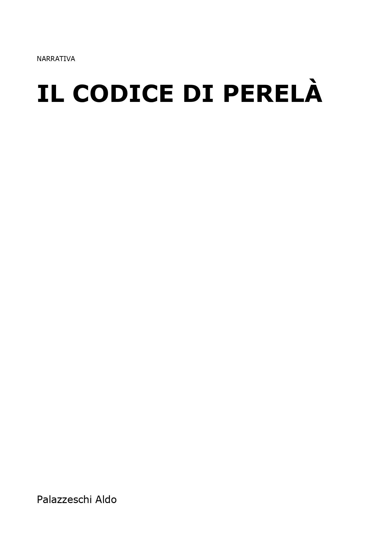 Il codice di Perelà