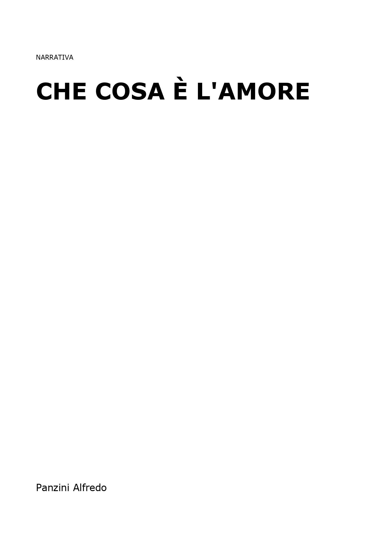 Che cosa è l'amore