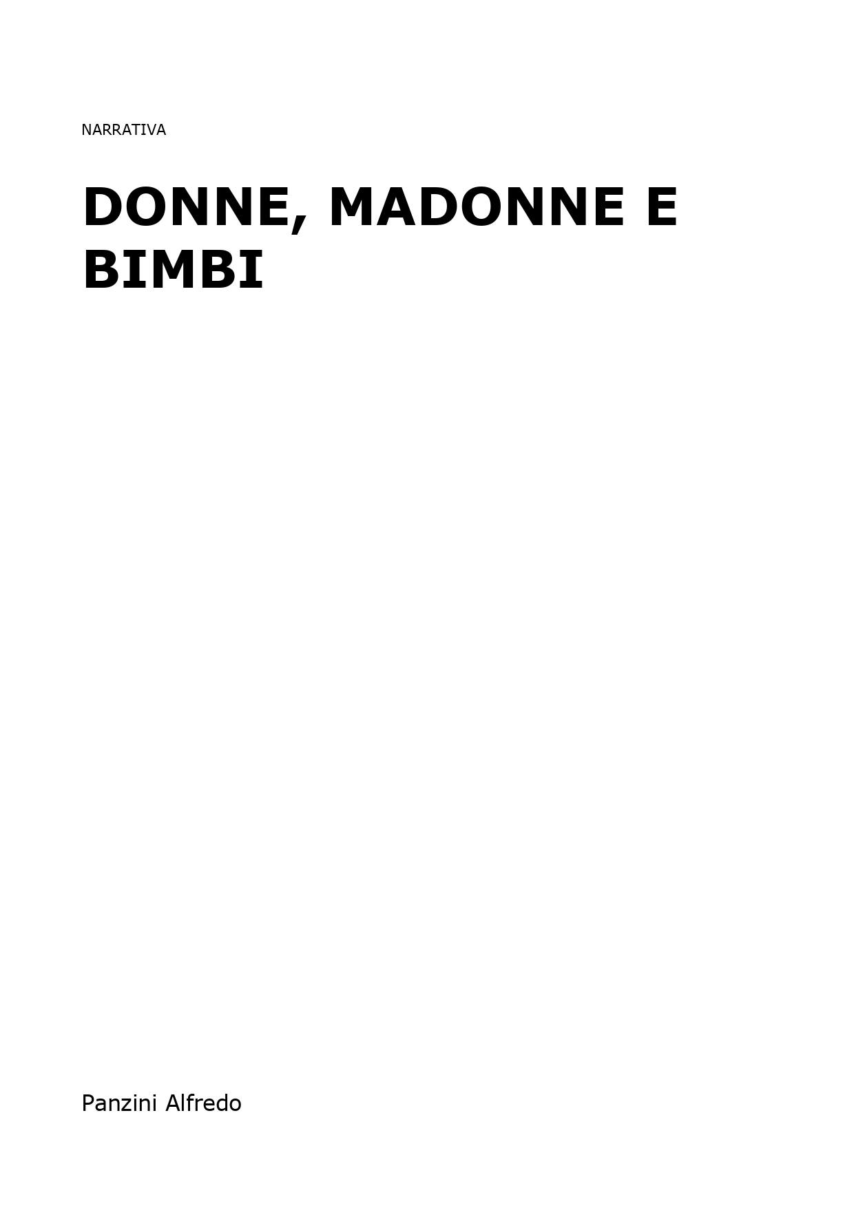Donne, madonne e bimbi