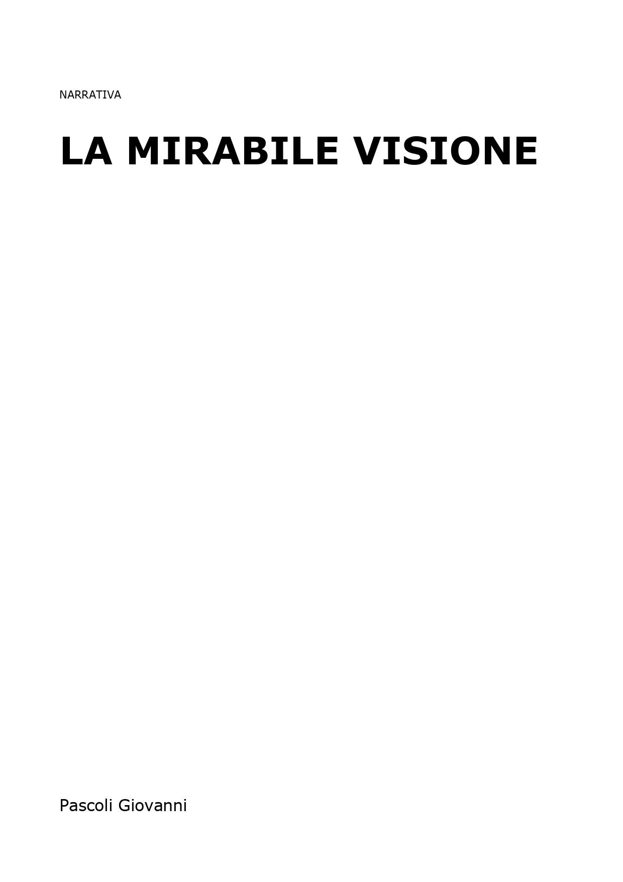 La mirabile visione