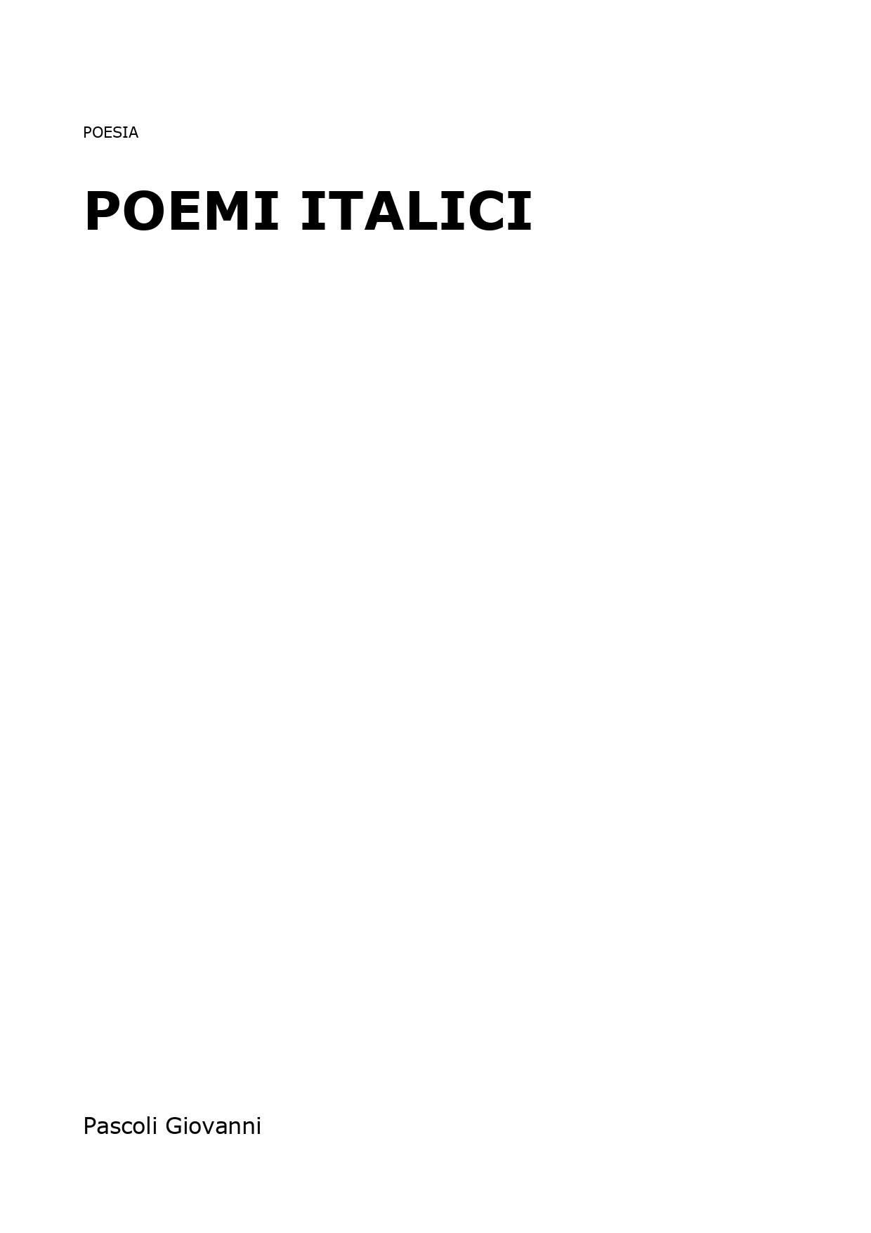 Poemi italici