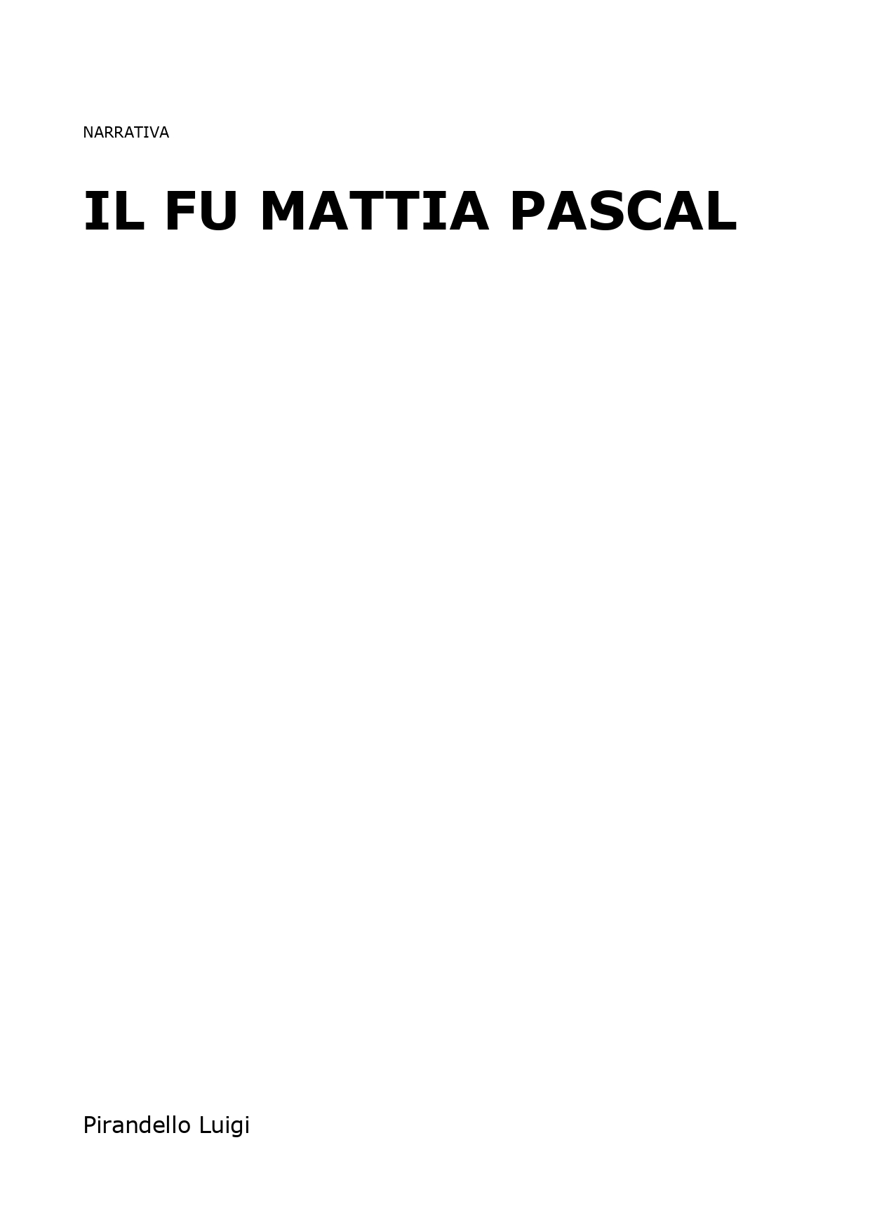 Il fu Mattia Pascal