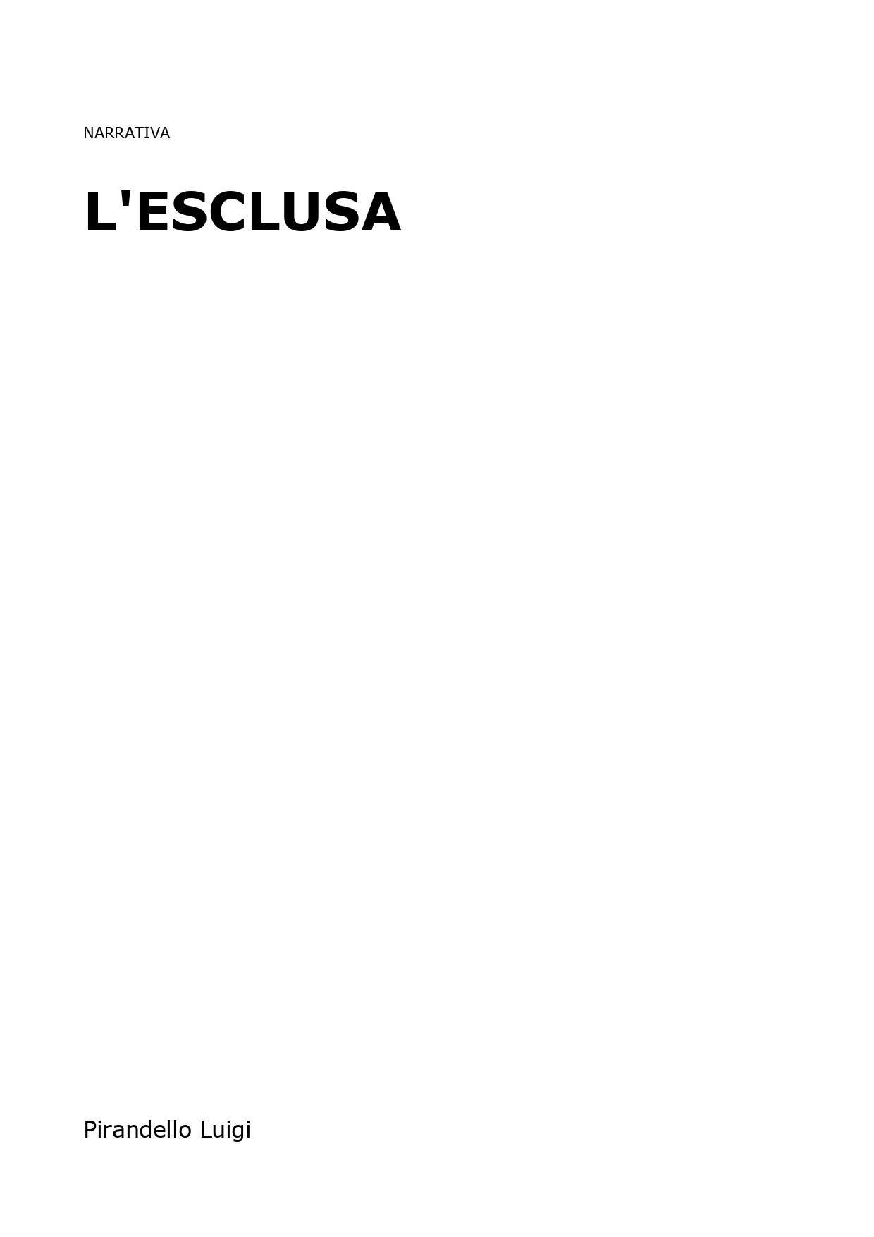 L'esclusa