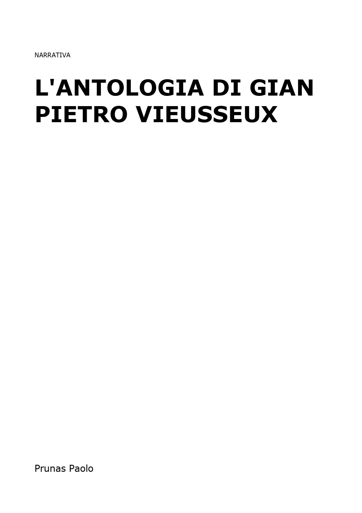 L'Antologia di Gian Pietro Vieusseux