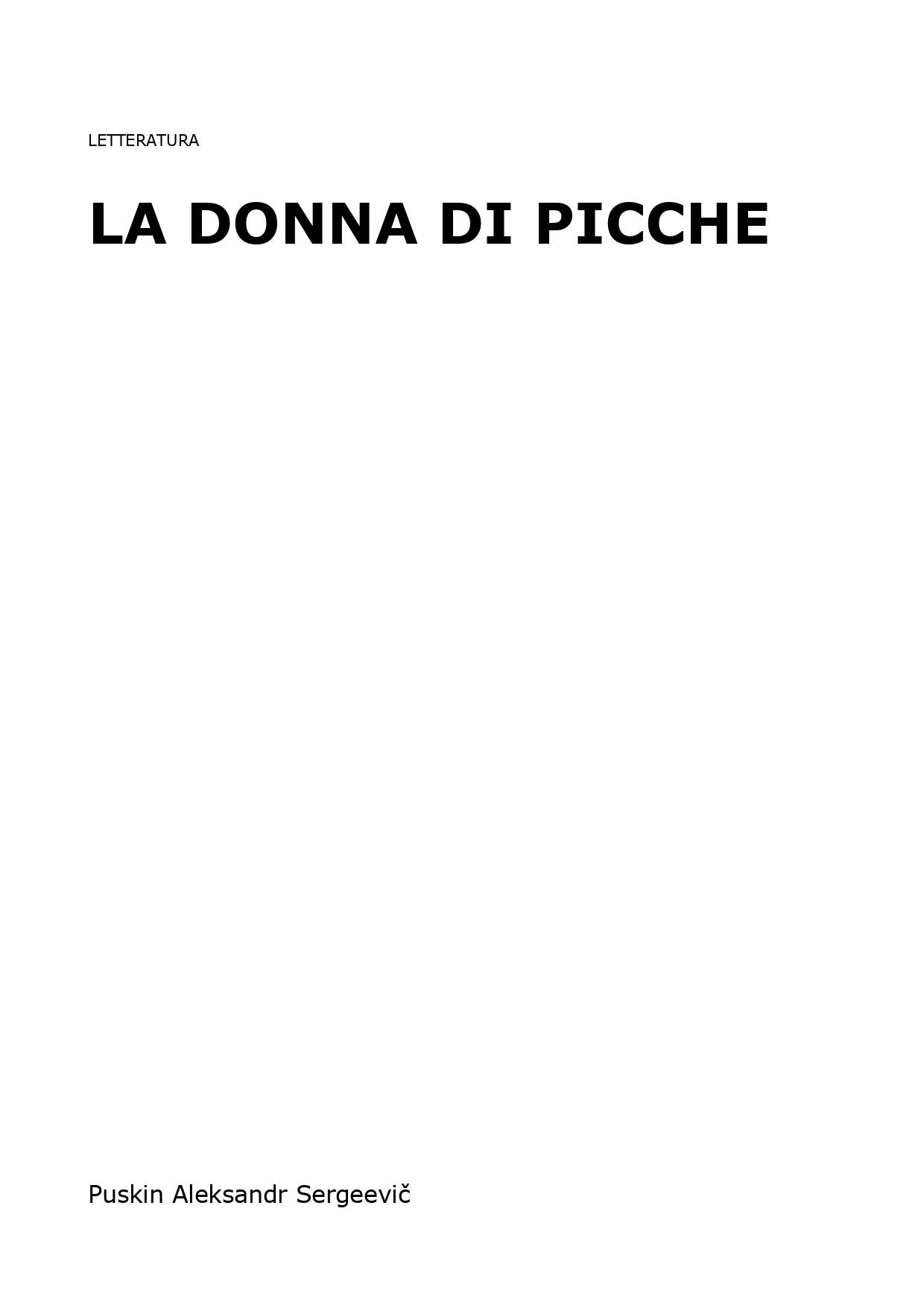 La Donna Di Picche