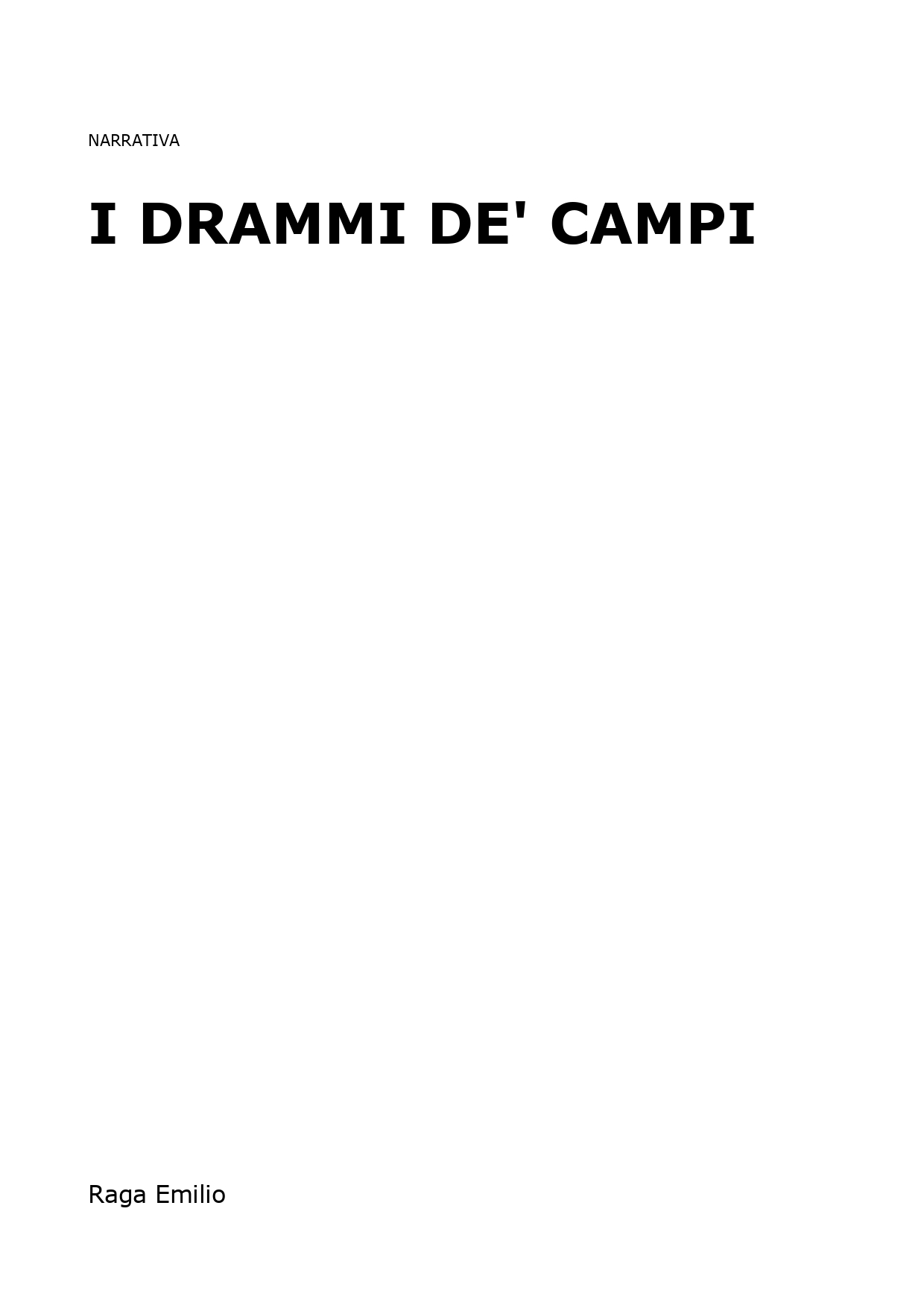 I drammi de' campi