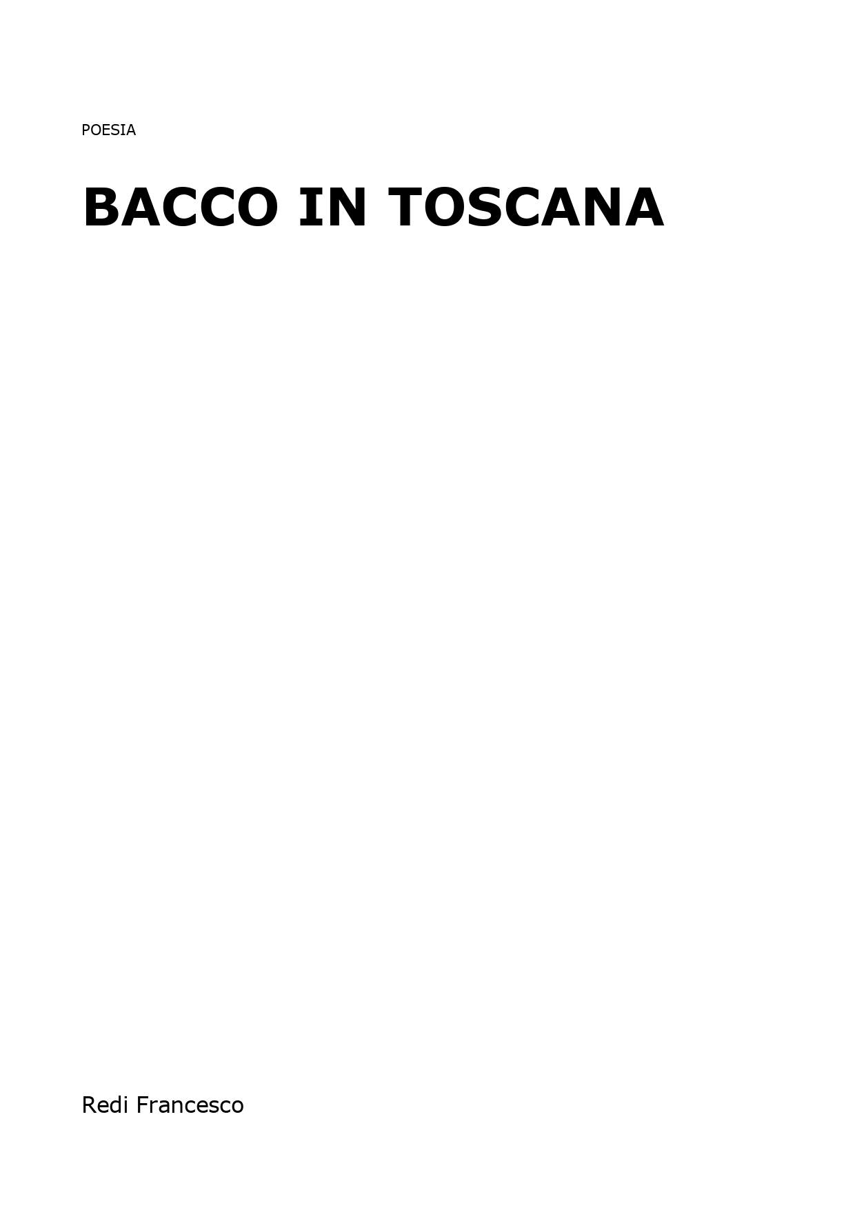 Bacco in Toscana