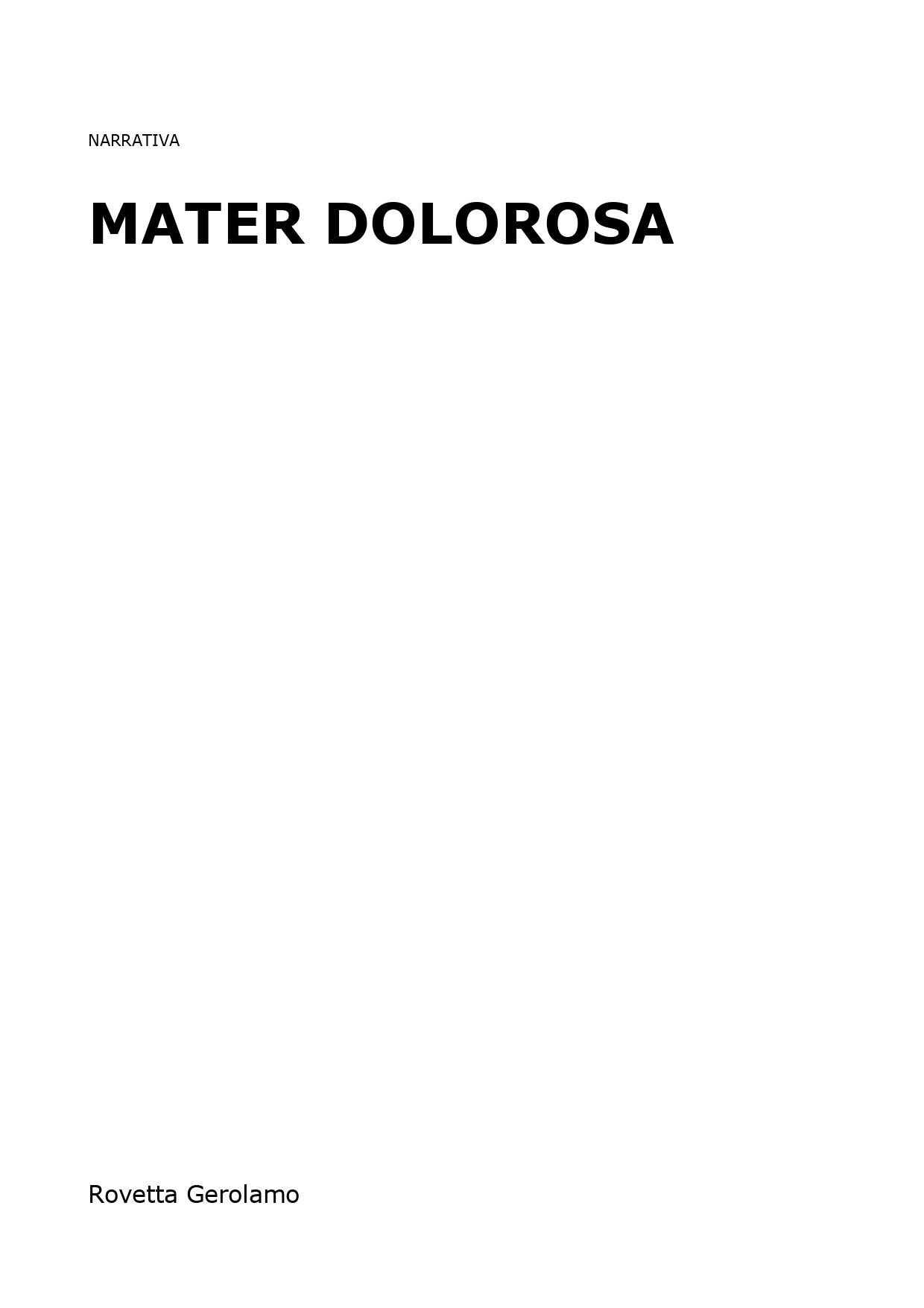 Mater dolorosa