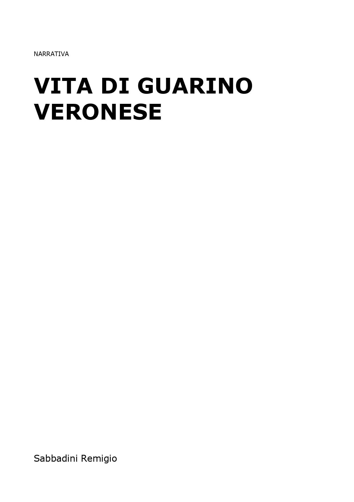 Vita di Guarino Veronese