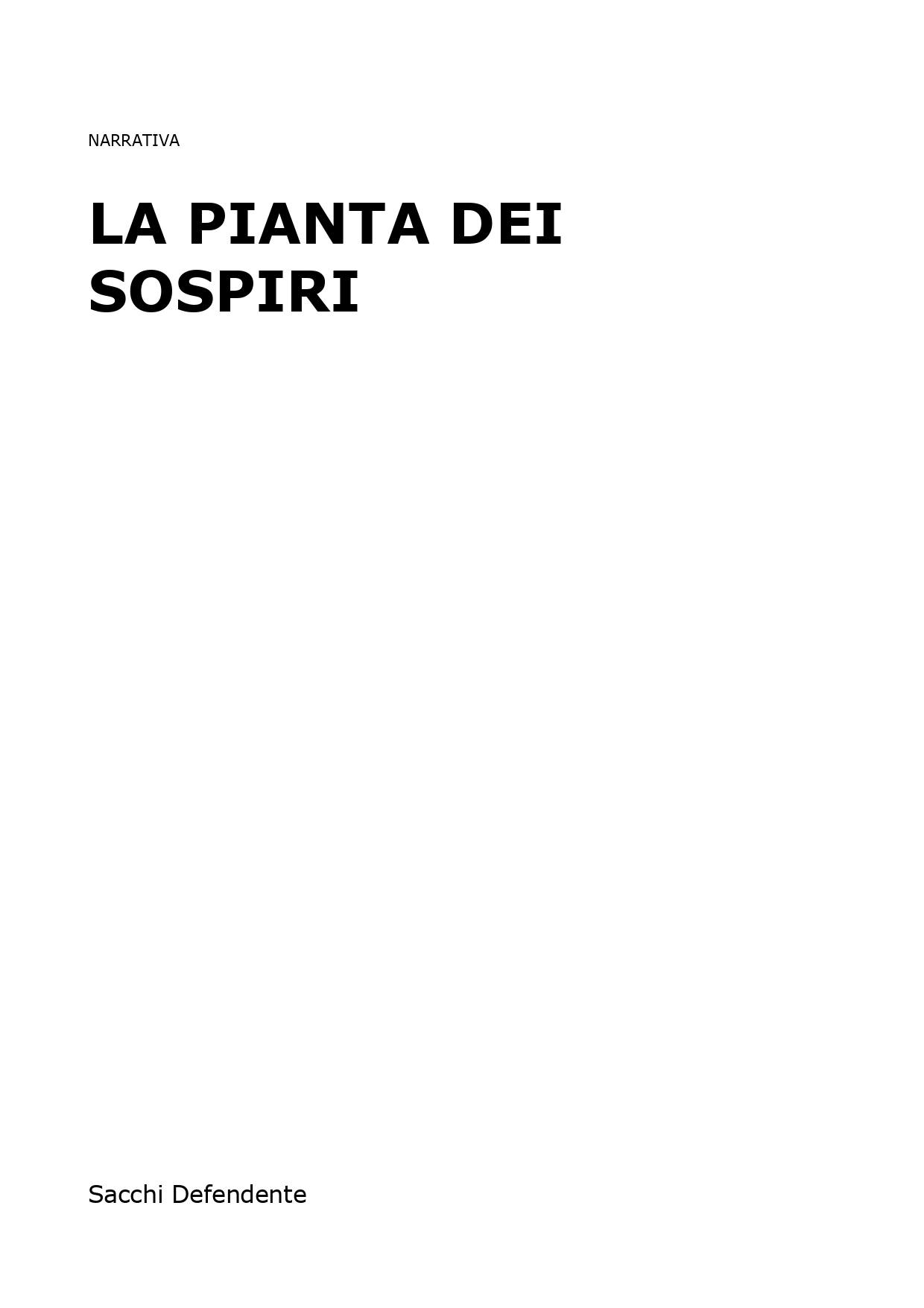 La pianta dei sospiri