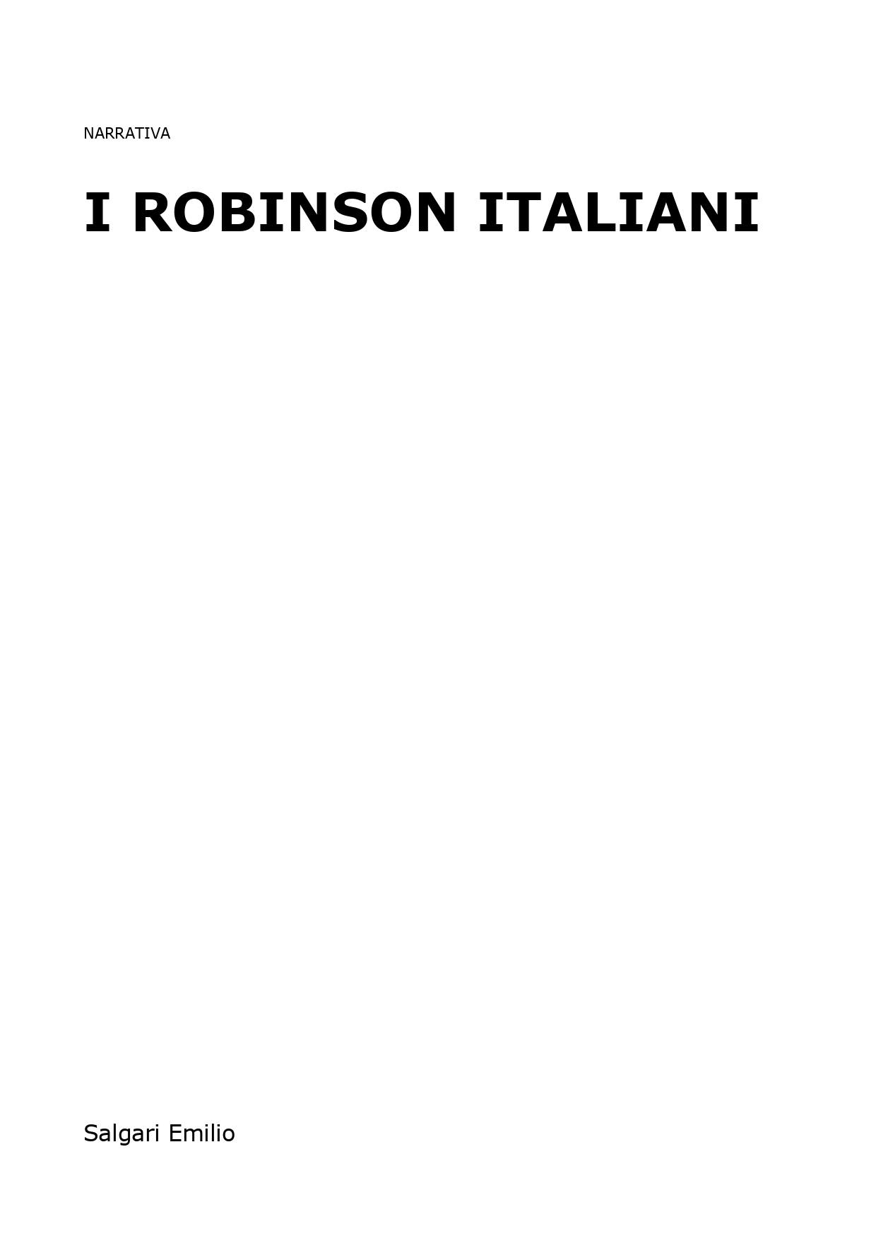 I Robinson italiani