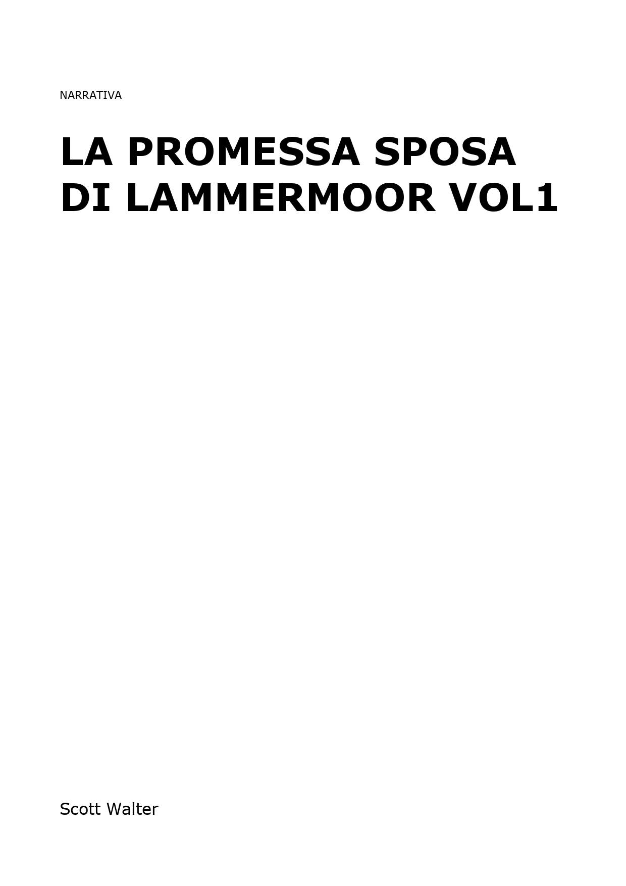 La promessa sposa di Lammermoor