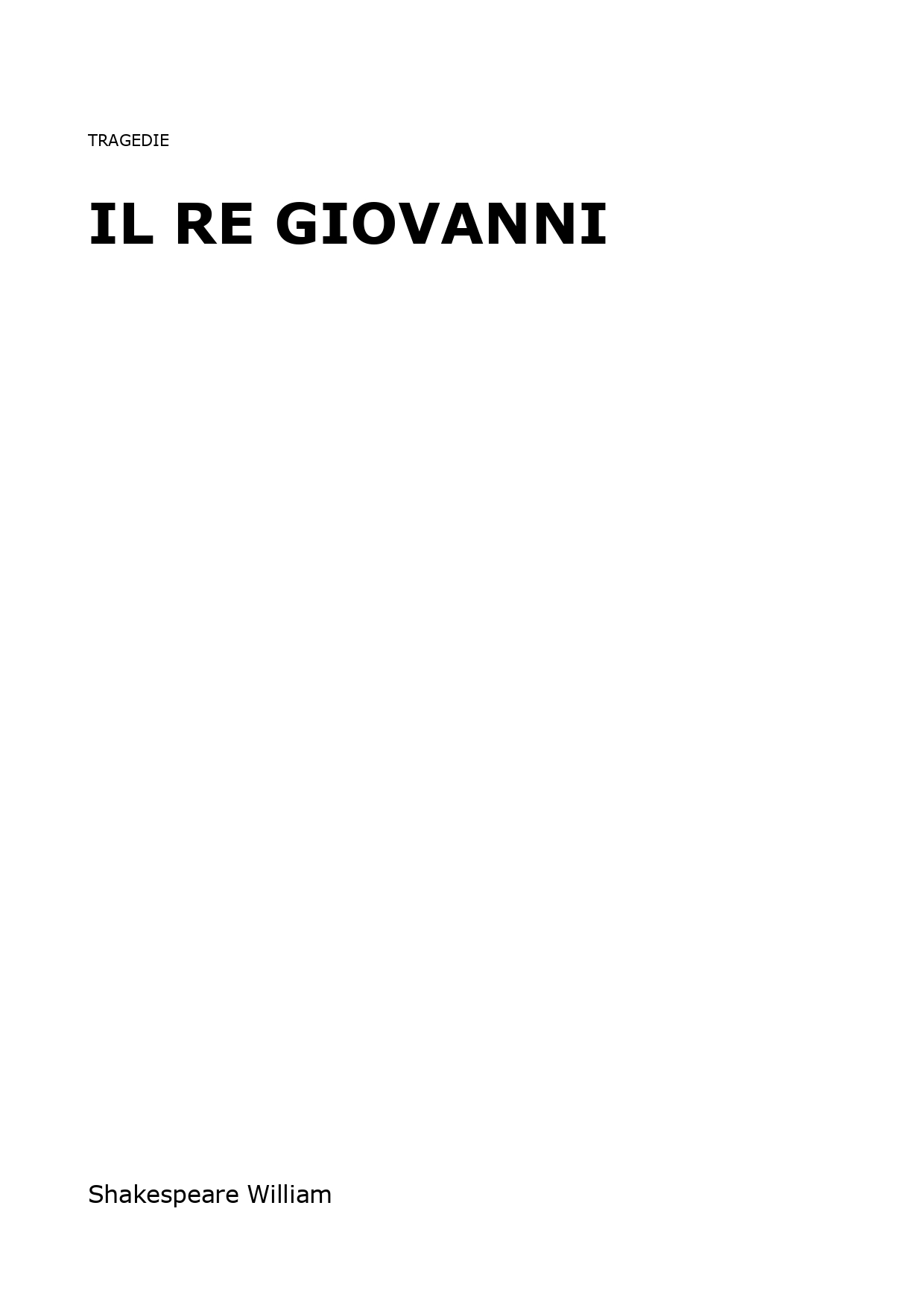 Il Re Giovanni