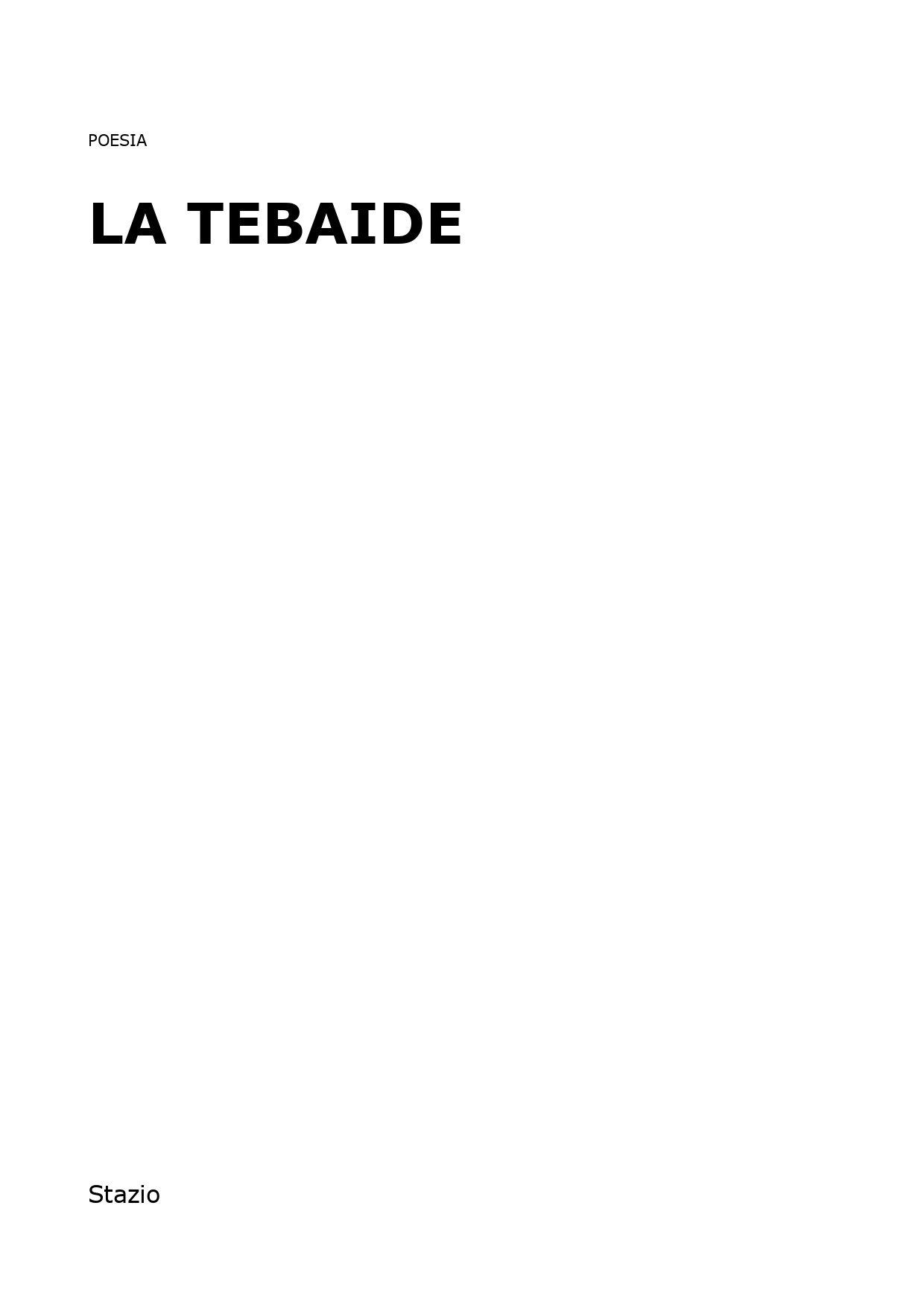 La Tebaide