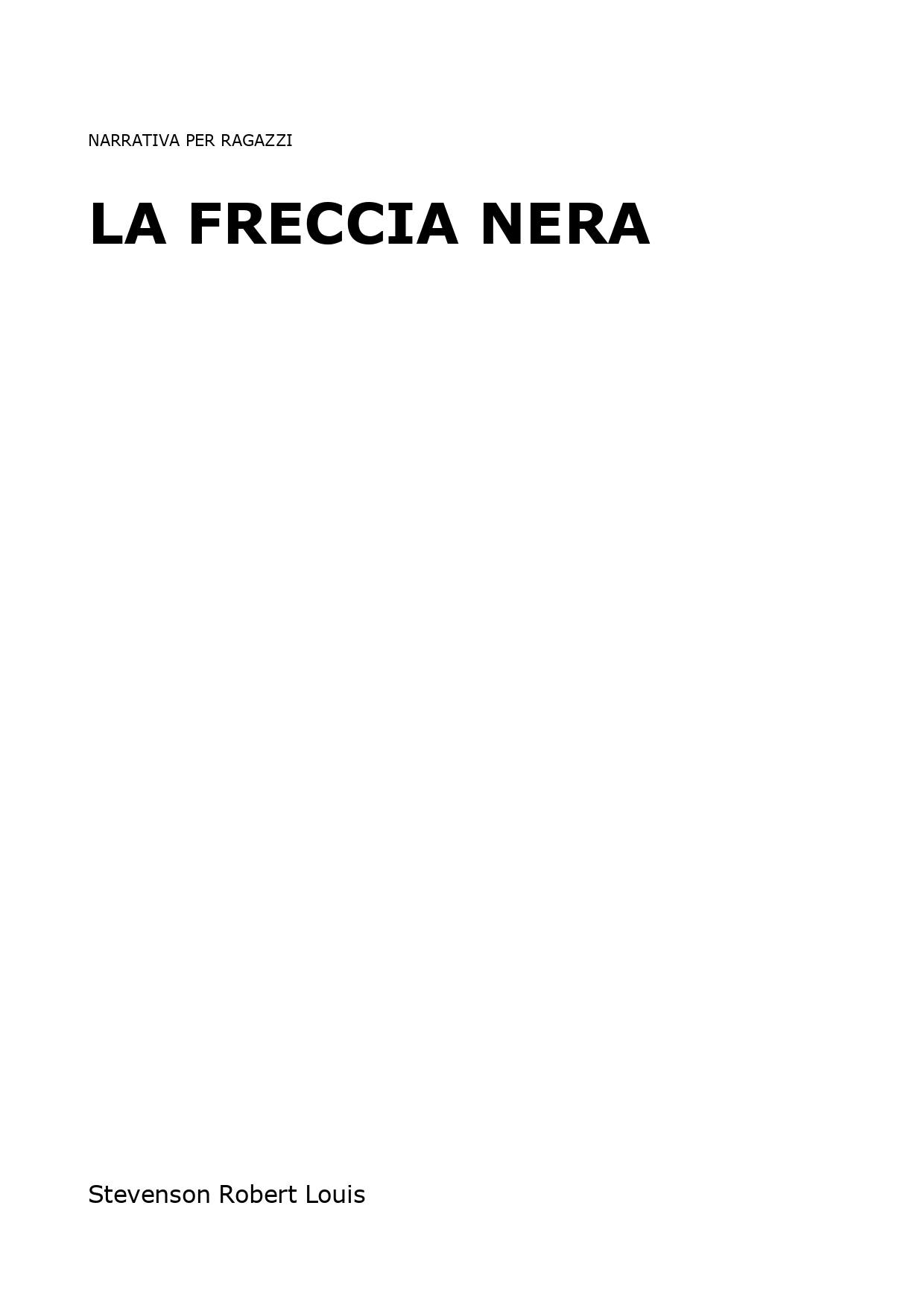 La freccia nera