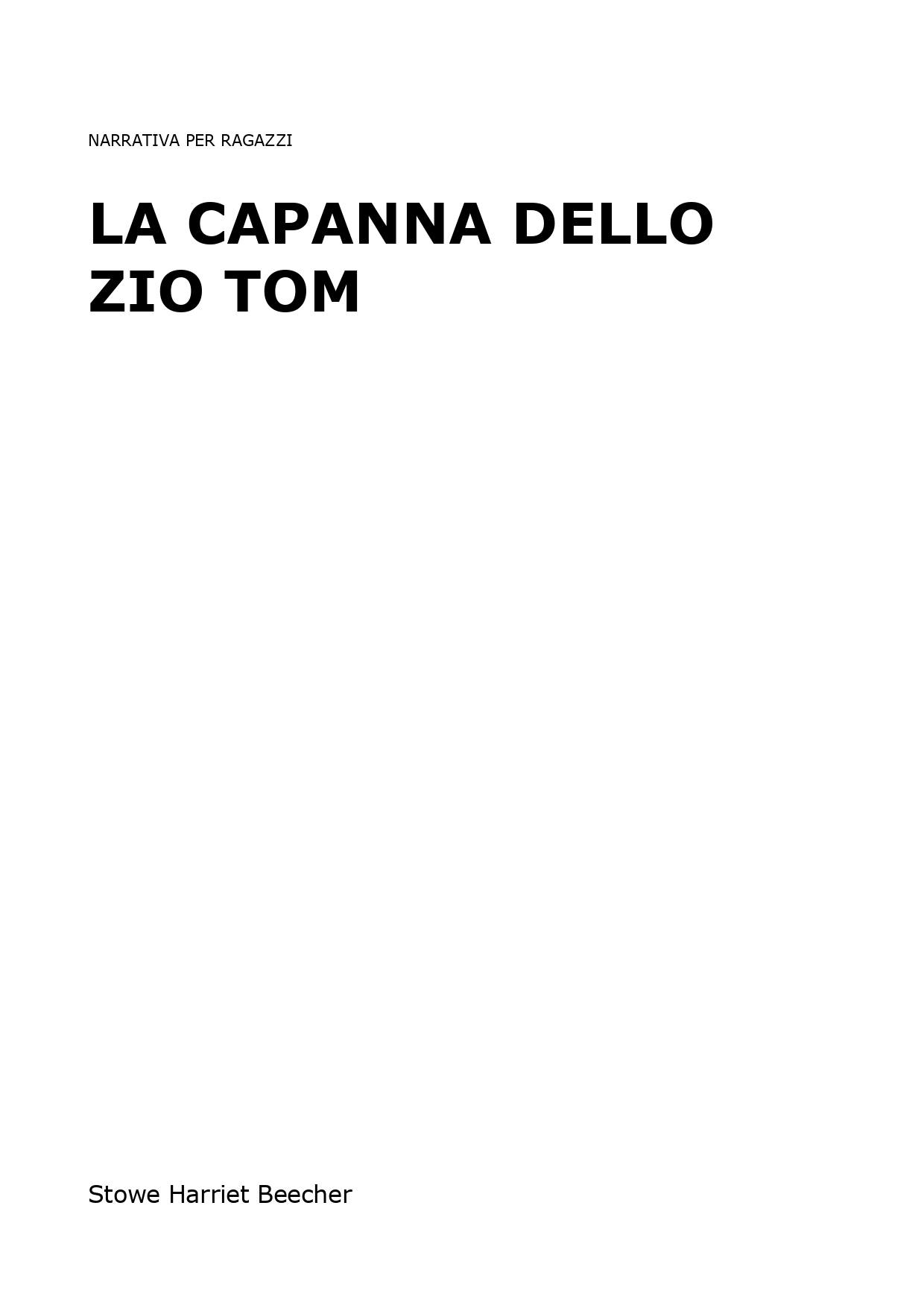 La capanna dello zio Tom