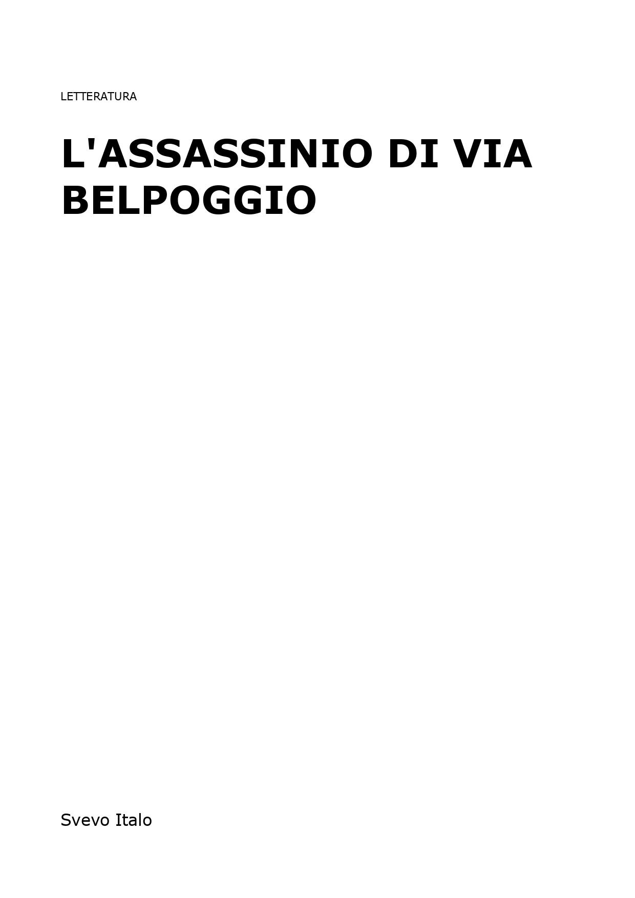 L'Assassinio Di Via Belpoggio