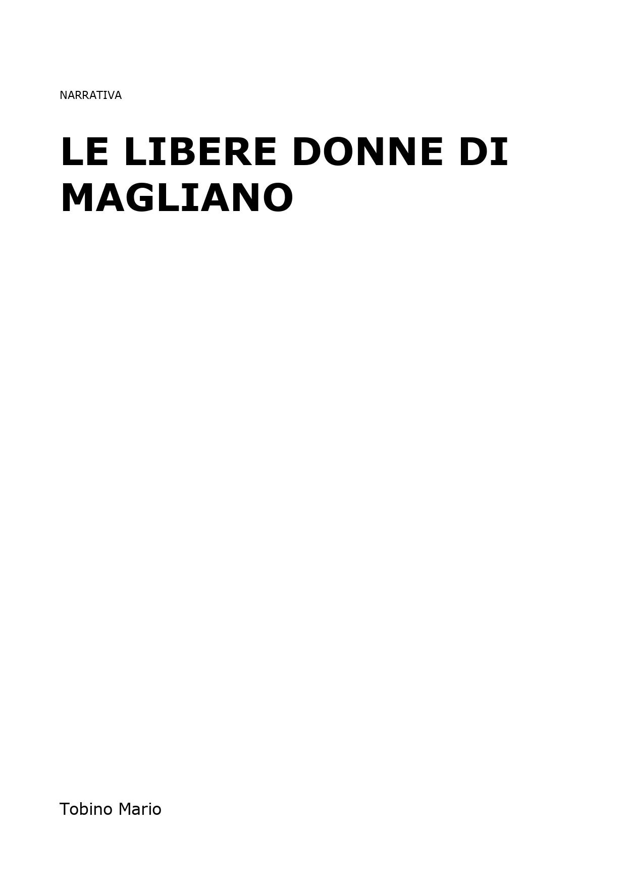 Le libere donne di Magliano