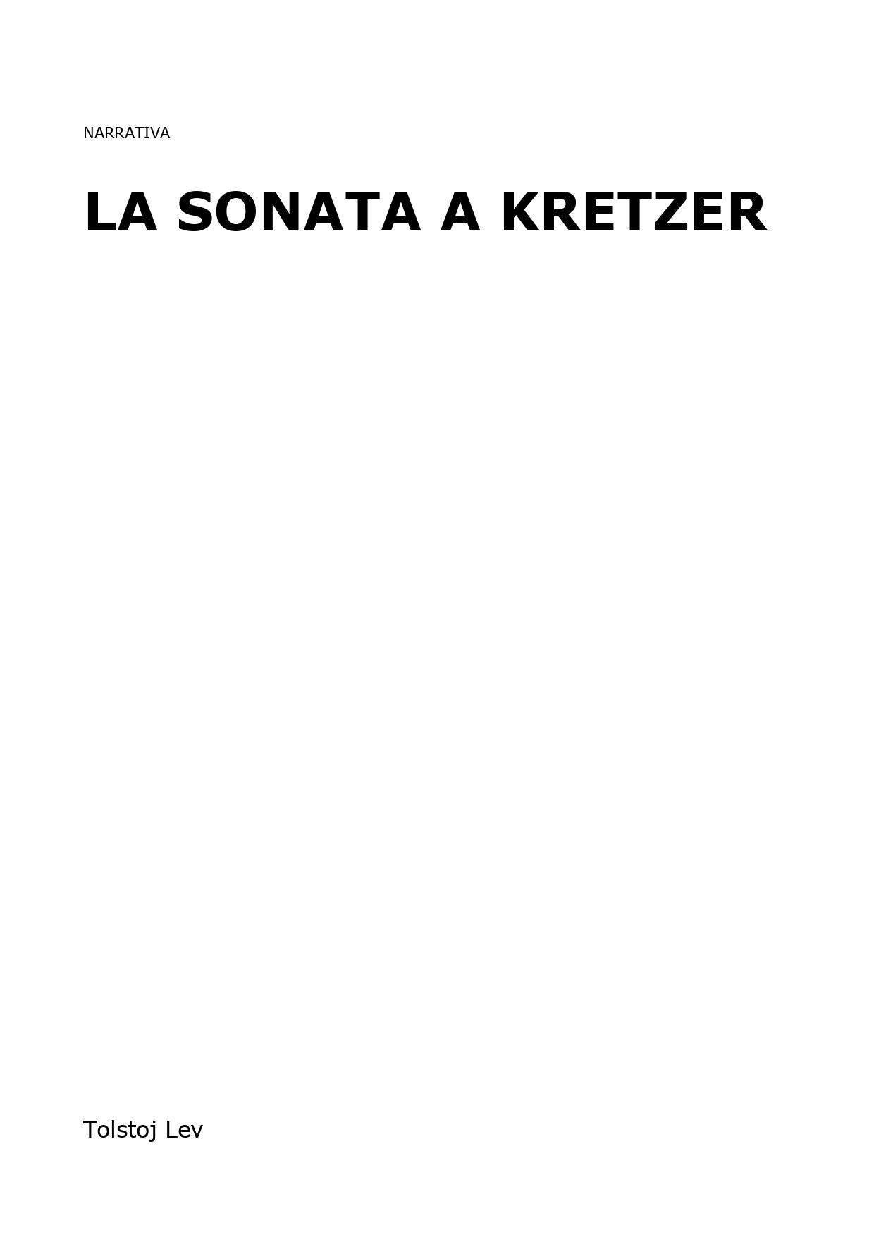 La sonata a Kretzer
