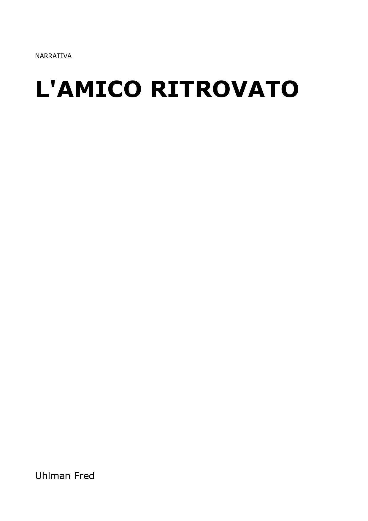 L'amico ritrovato