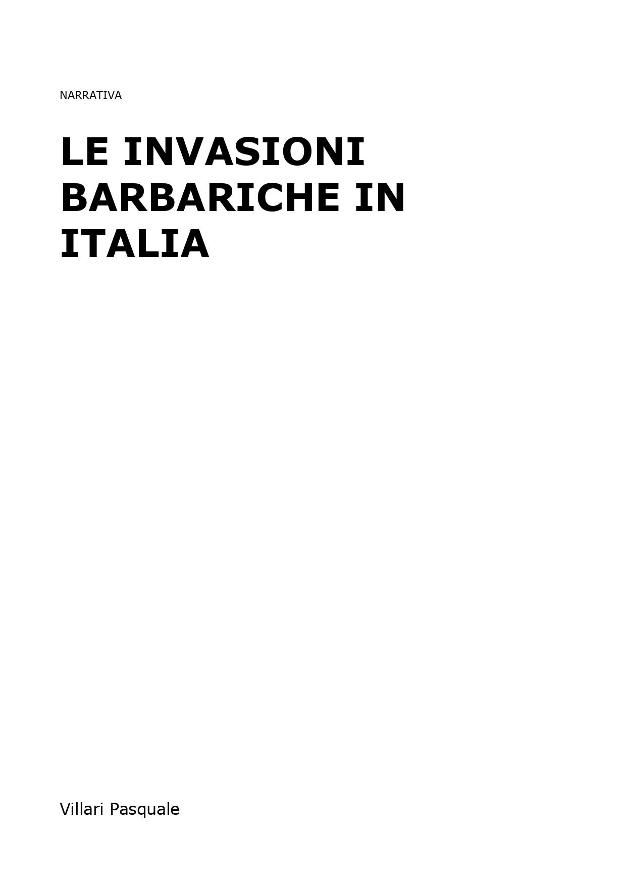 Le invasioni barbariche in Italia