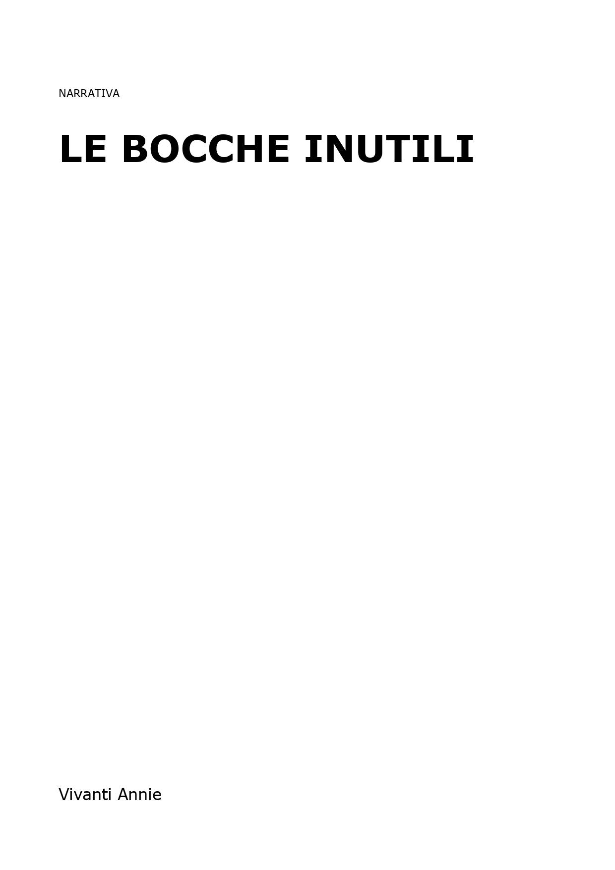 Le bocche inutili