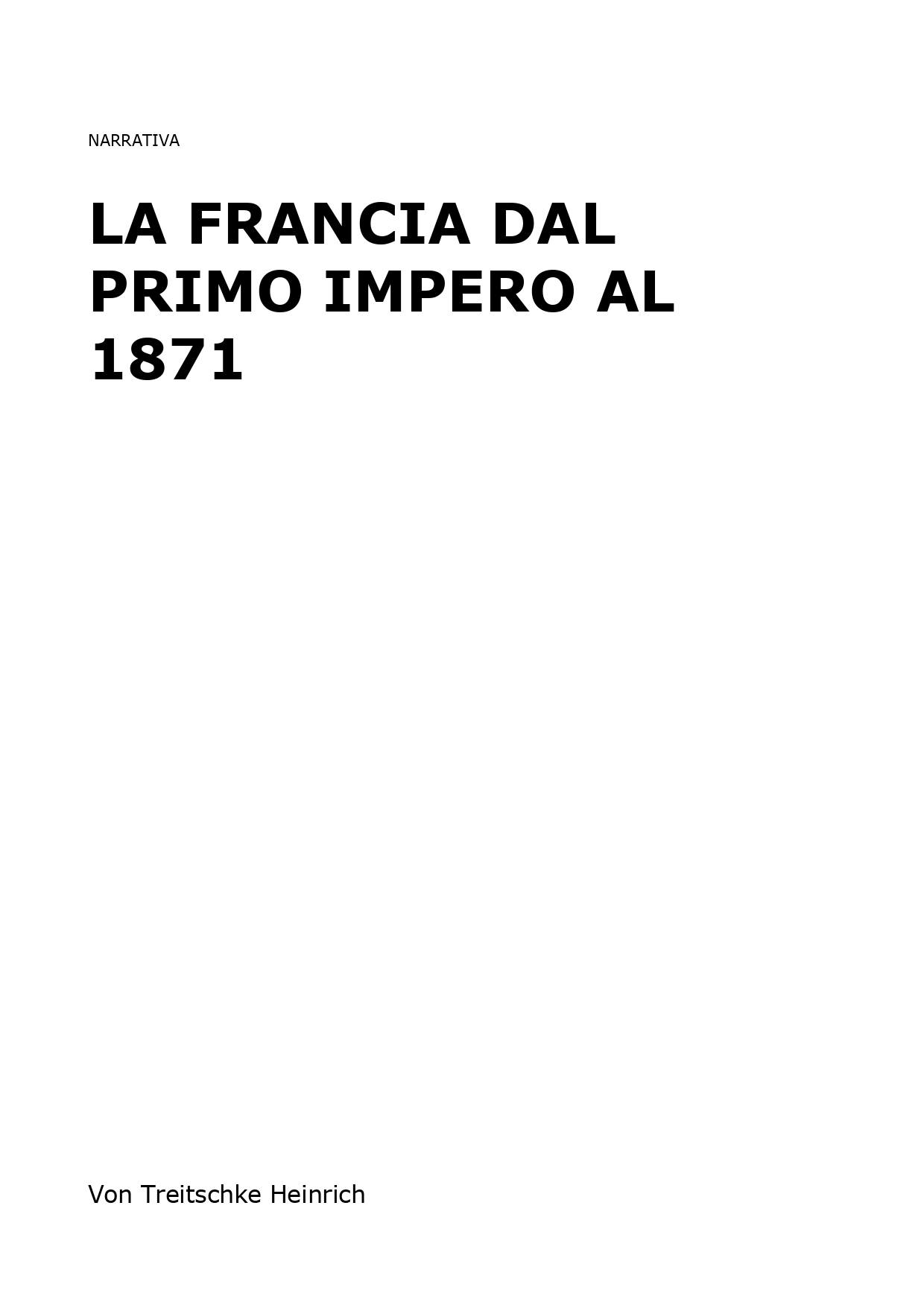 La Francia dal primo impero al 1871