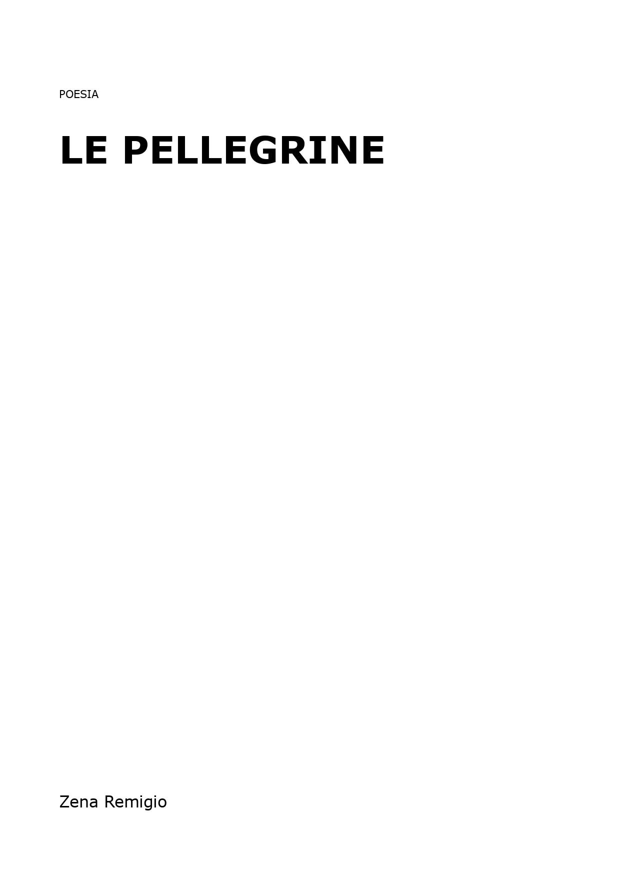 Le pellegrine