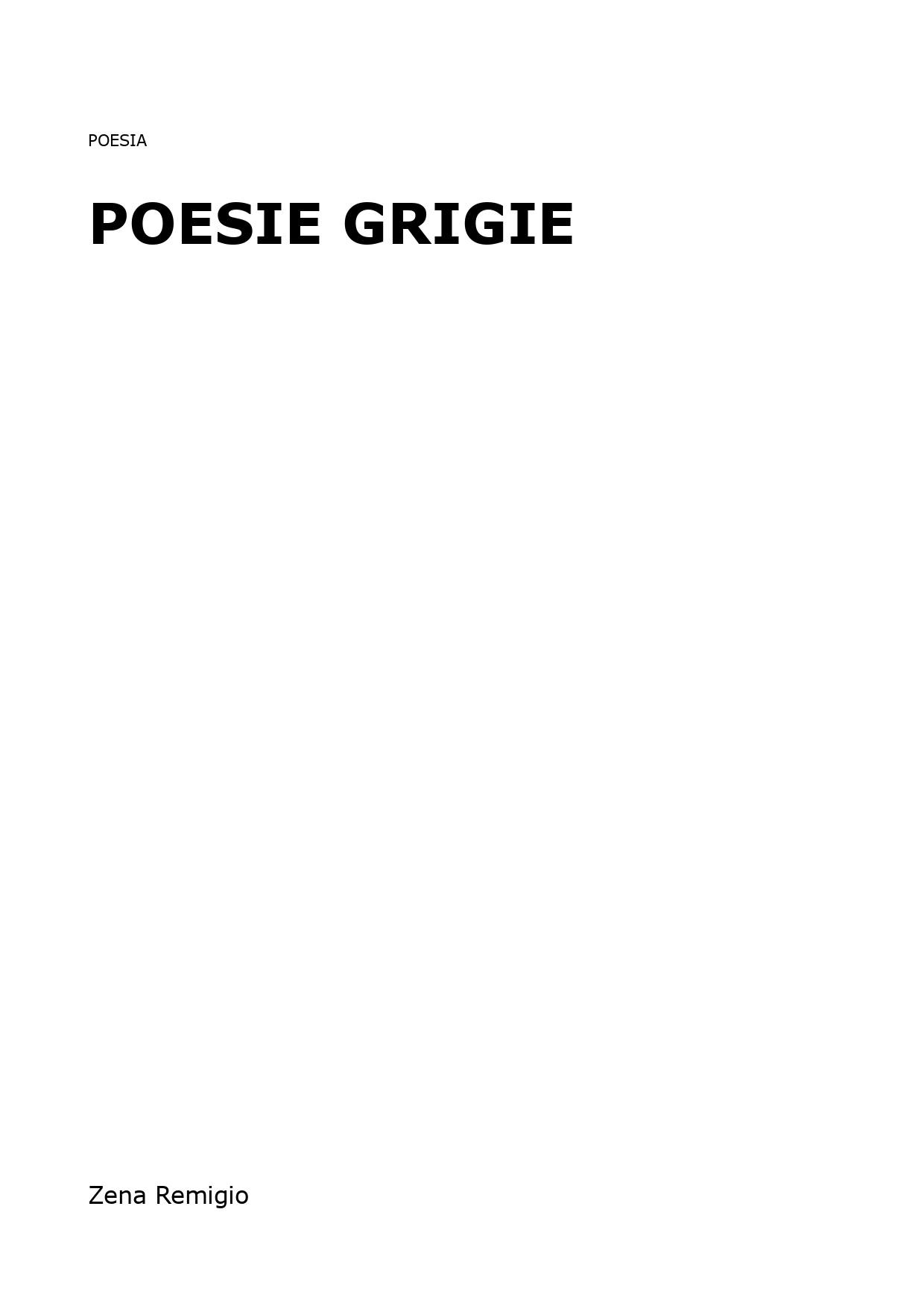 Poesie grigie