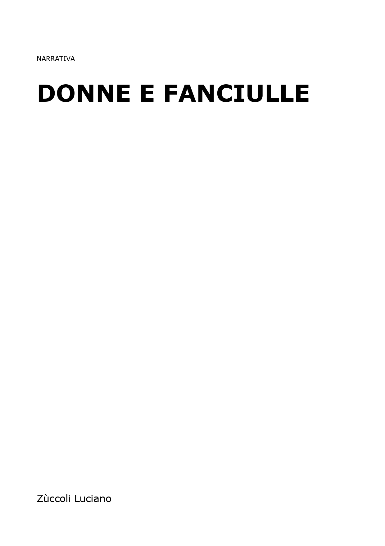 Donne e fanciulle